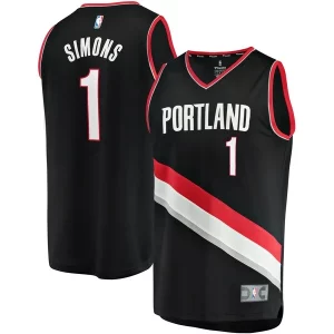 Anfernee Simons Portland Trail Blazers Youth Fast Break Player Jersey Icon Edition Black