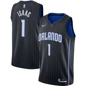 Jonathan Isaac Orlando Magic Nike Swingman Jersey Black Icon Edition