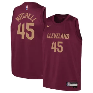Donovan Mitchell Cleveland Cavaliers Nike Youth Swingman Jersey Icon Edition Wine