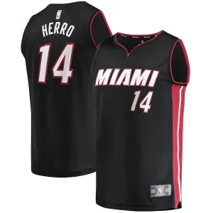 Tyler Herro Miami Heat Fast Break Replica Jersey Icon Edition Black