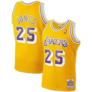Ed Jones Los Angeles Lakers 1994/95 Hardwood Classics Swingman Jersey Gold