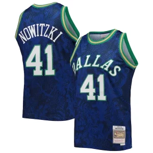 Dirk Nowitzki Dallas Mavericks Hardwood Classics 1998/99 Lunar New Year Swingman Jersey Blue
