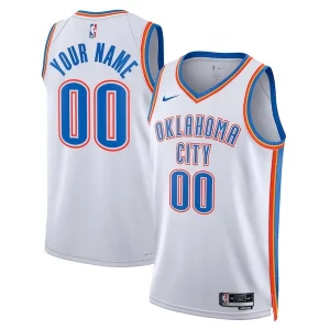 Oklahoma City Thunder Nike Unisex Swingman Custom Jersey White Association Edition