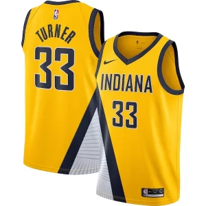 Myles Turner Indiana Pacers Nike Swingman Jersey Gold Statement Edition