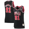 Dennis Rodman Chicago Bulls Women's Hardwood Classics Swingman Jersey Black