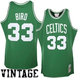 Larry Bird Boston Celtics 1985/86 Hardwood Classics Authentic Jersey Kelly Green