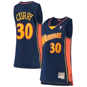 Stephen Curry Golden State Warriors Women's 2009-10 Hardwood Classics Swingman Jersey Navy