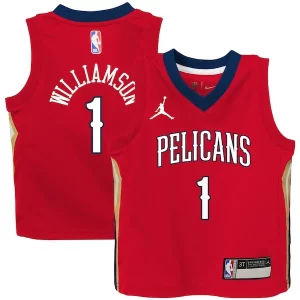 Zion Williamson New Orleans Pelicans Jordan Brand Toddler 2020/21 Jersey Red Statement Edition