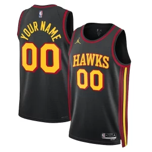 Atlanta Hawks Jordan Brand Unisex 2022/23 Swingman Custom Jersey Statement Edition Black