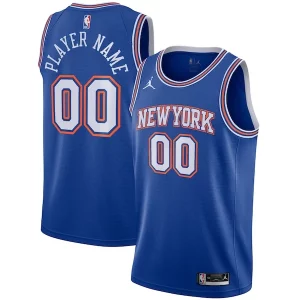 New York Knicks Jordan Brand Swingman Custom Jersey Statement Edition Blue