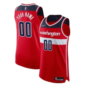 Washington Wizards Nike 2021/22 Diamond Authentic Custom Jersey Icon Edition Red