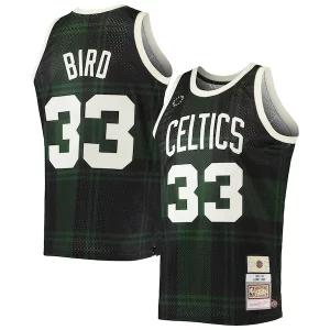 Larry Bird Boston Celtics 1985/86 Hardwood Classics Uninterrupted Swingman Jersey Black