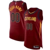 Cleveland Cavaliers Nike Authentic Custom Jersey Wine Icon Edition
