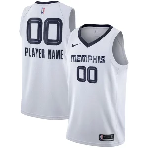Memphis Grizzlies Nike 2020/21 Swingman Custom Jersey Association Edition White