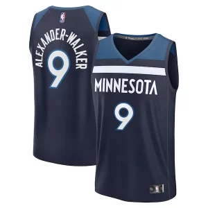 Nickeil Alexander-Walker Minnesota Timberwolves Fast Break Replica Player Jersey Icon Edition Navy