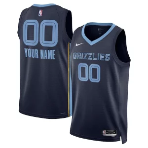 Memphis Grizzlies Nike Unisex Swingman Custom Jersey Navy Icon Edition