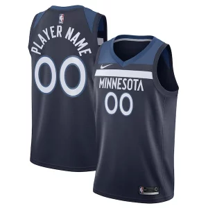 Minnesota Timberwolves Nike Swingman Custom Jersey Navy Icon Edition