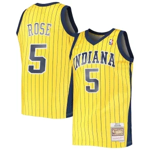 Jalen Rose Indiana Pacers 1999/00 Hardwood Classics Swingman Jersey Gold