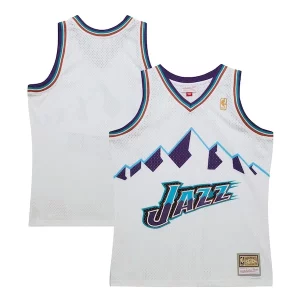 Utah Jazz 1996-97 Hardwood Classics Swingman Jersey White