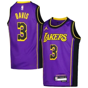 Anthony Davis Los Angeles Lakers Jordan Brand Youth Swingman Jersey Statement Edition Purple