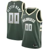 Milwaukee Bucks Nike Swingman Custom Jersey Green Icon Edition