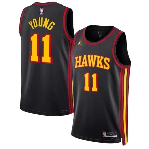 Trae Young Atlanta Hawks Jordan Brand Unisex Swingman Jersey Statement Edition Black