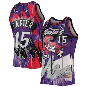 Vince Carter Toronto Raptors Hardwood Classics 1998/99 Hyper Hoops Swingman Jersey Purple