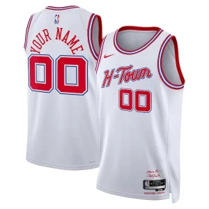 Houston Rockets Nike Unisex 2023/24 Custom Swingman Jersey White City Edition