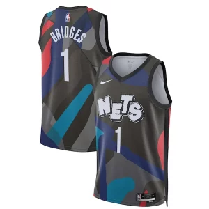 Mikal Bridges Brooklyn Nets Nike Unisex 2023/24 Swingman Jersey Black City Edition