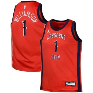 Zion Williamson New Orleans Pelicans Jordan Brand Swingman Jersey Statement Red