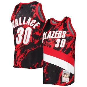 Rasheed Wallace Portland Trail Blazers 1999/00 Hardwood Classics Marble Swingman Jersey Black