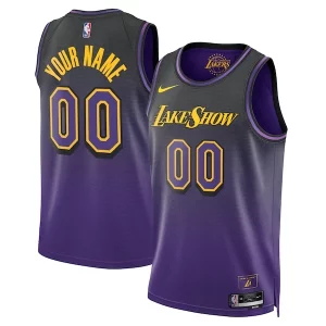 Los Angeles Lakers Nike Unisex 2024/25 Custom Swingman Jersey City Edition Purple