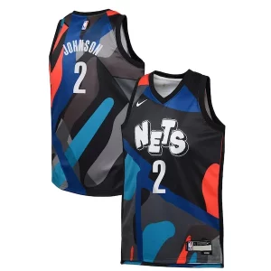 Cameron Johnson Brooklyn Nets Nike Youth Swingman Replica Jersey City Edition Black