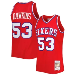 Darryl Dawkins Philadelphia 76ers Hardwood Classics 1979/80 Swingman Jersey Red
