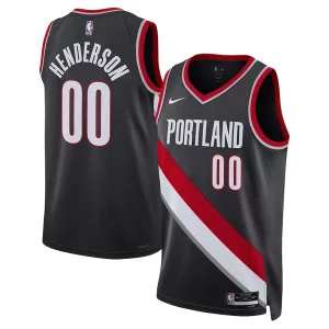 Scoot Henderson Portland Trail Blazers Nike Unisex 2023 NBA Draft Swingman Jersey Icon Edition Black