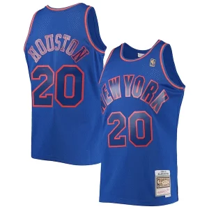 Allan Houston New York Knicks 1996/97 Throwback Dark Swingman Jersey Blue