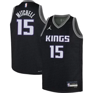 Davion Mitchell Sacramento Kings Jordan Brand Youth Swingman Jersey Statement Edition Black