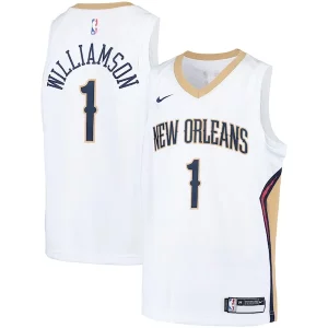 Zion Williamson New Orleans Pelicans Nike Youth Swingman Player Jersey Association Edition White/Navy