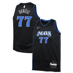 Luka Dončić Dallas Mavericks Nike Youth Swingman Replica Jersey City Edition Black