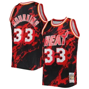 Alonzo Mourning Miami Heat 1996/97 Hardwood Classics Marble Swingman Jersey Black