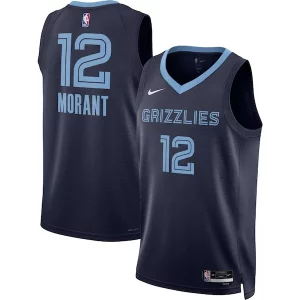 Ja Morant Memphis Grizzlies Nike Unisex Swingman Jersey Icon Edition Navy/White