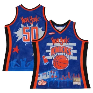 New York Knicks x Tats Cru Hardwood Classics Fashion Jersey Blue