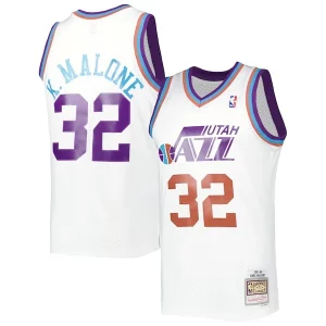 Karl Malone Utah Jazz 1991/92 Hardwood Classics Reload 3.0 Swingman Jersey White