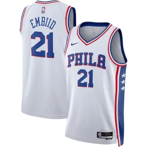 Joel Embiid Philadelphia 76ers Nike Unisex Swingman Jersey Association Edition White/Royal