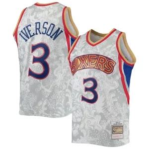 Allen Iverson Philadelphia 76ers Hardwood Classics 1996/97 Lunar New Year Swingman Jersey White