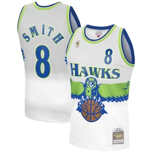 Steve Smith Atlanta Hawks 1996-97 Hardwood Classics Reload 3.0 Swingman Jersey White