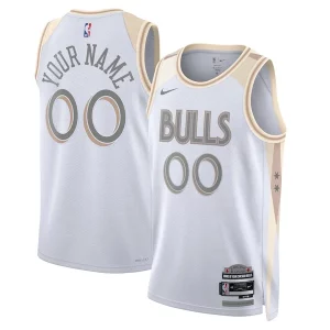 Chicago Bulls Nike Unisex 2024/25 Custom Swingman Jersey City Edition White