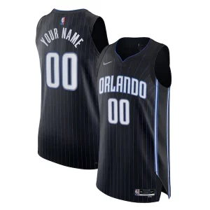 Orlando Magic Nike 2021/22 Diamond Authentic Custom Jersey Icon Edition Black