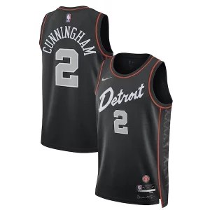 Cade Cunningham Detroit Pistons Nike Unisex 2023/24 Swingman Jersey Black City Edition