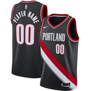 Portland Trail Blazers Nike 2020/21 Swingman Custom Jersey Icon Edition Black